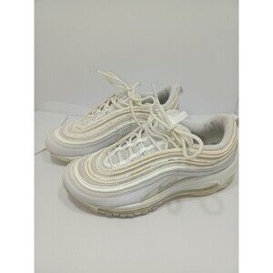 Nike Air Max 97 Triple White Wolf Grey 921826-101 Women Running Shoes Size 8